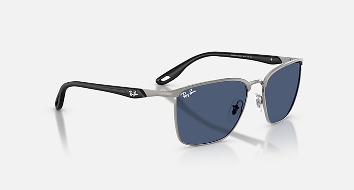 Ray-Ban RB3673M SCUDERIA FERRARI COLLECTION Silver; Black with Blue Solid Color lenses - Alternative