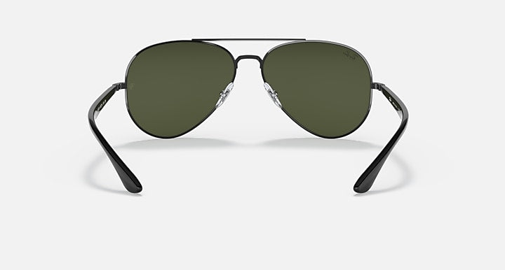 Ray-Ban RB3675 Black with G-15 Green Solid Color lenses - Back
