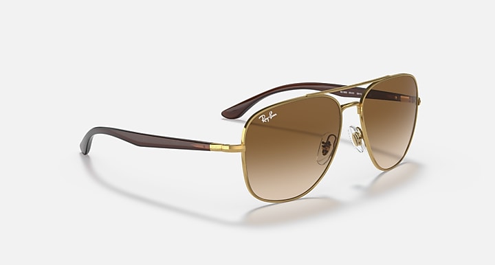 Ray-Ban RB3683 Arista Gold; Gold with Brown Gradient lenses - Alternative