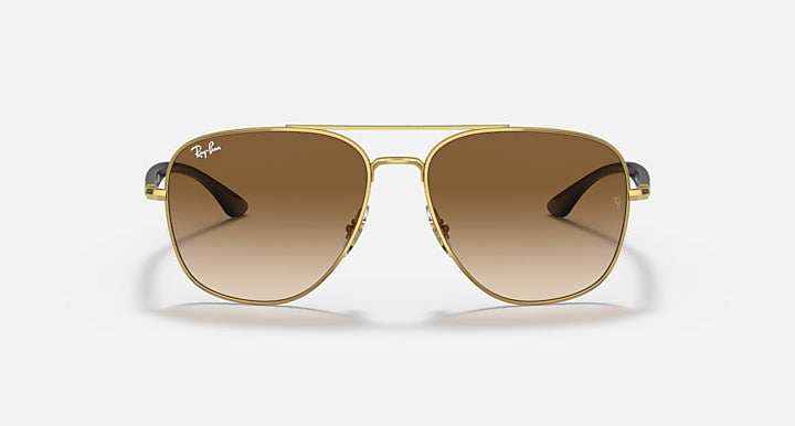 Ray-Ban RB3683 Arista Gold; Gold with Brown Gradient lenses - Front