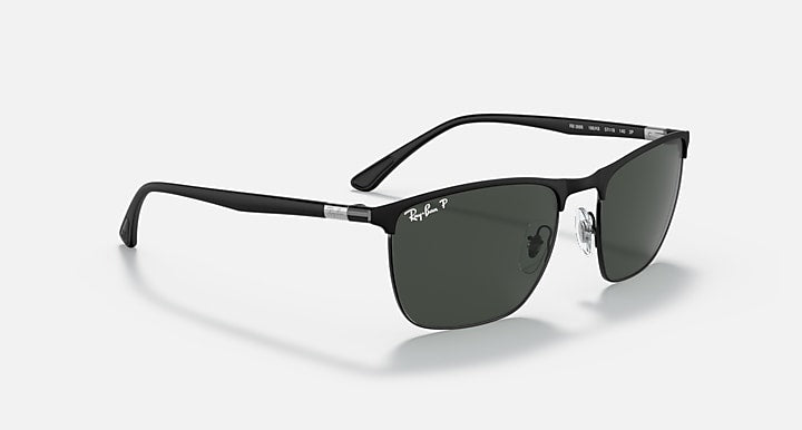 Ray-Ban RB3686 POLARIZED+ LENSES Black with Dark Grey Polarized+ Polarized+ lenses - Alternative