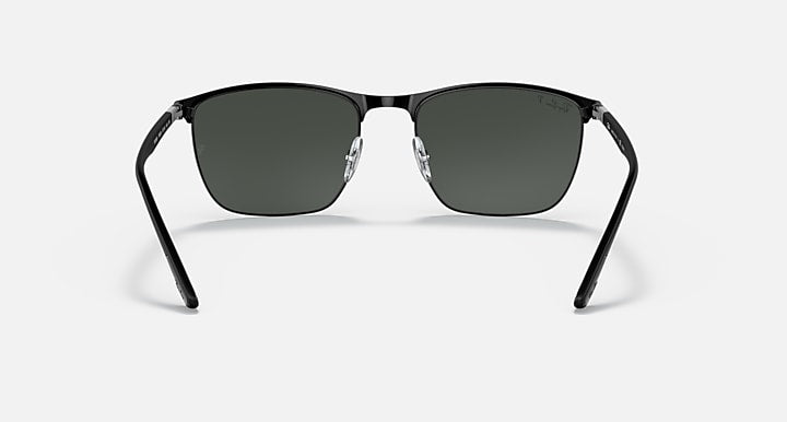 Ray-Ban RB3686 POLARIZED+ LENSES Black with Dark Grey Polarized+ Polarized+ lenses - Back