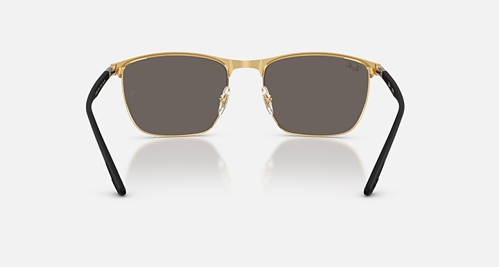 Ray-Ban RB3686 Black On Arista; Black with Dark Grey Solid Color lenses - Back
