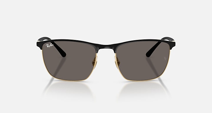 Ray-Ban RB3686 Black On Arista; Black with Dark Grey Solid Color lenses - Front