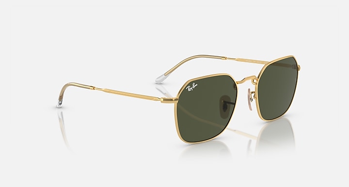 Ray-Ban JIM Arista Gold with Green Solid Color lenses - Alternative
