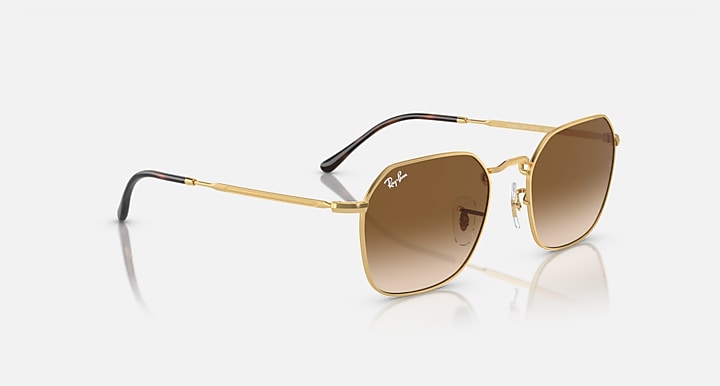 Ray-Ban JIM Arista Gold with Light Brown Gradient lenses - Alternative