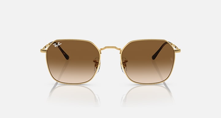 Ray-Ban JIM Arista Gold with Light Brown Gradient lenses - Front