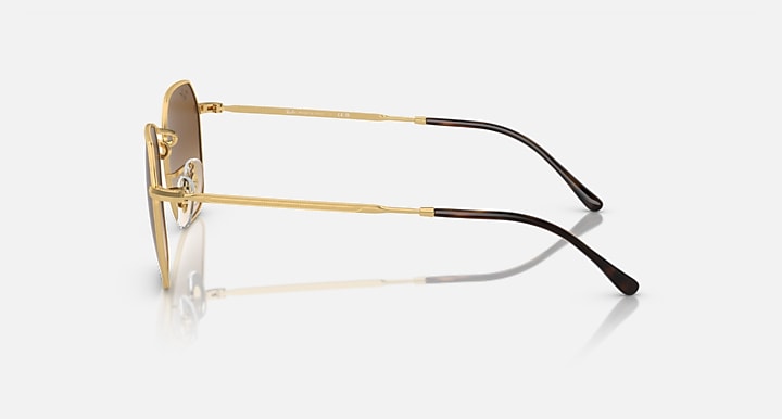 Ray-Ban JIM Arista Gold with Light Brown Gradient lenses - Lateral