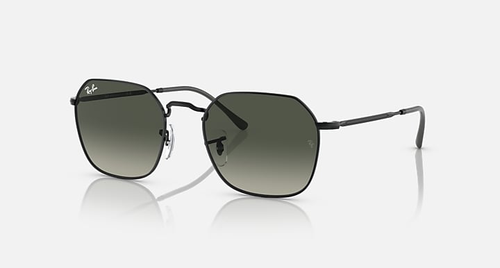 Ray-Ban JIM Black with Grey Gradient lenses - Quarter