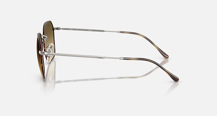 Ray-Ban JIM Havana On Gunmetal; Gunmetal with Brown Vintage Gradient Black Gradient lenses - Lateral