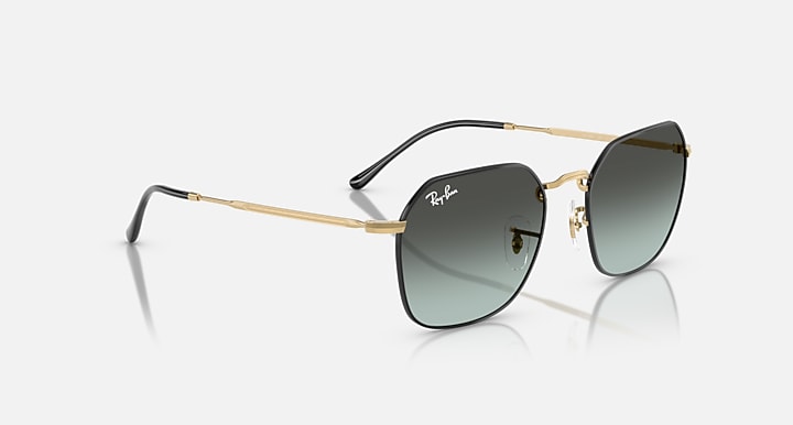 Ray-Ban JIM Black On Arista; Arista with Blue Vintage Gradient Black Gradient lenses - Alternative