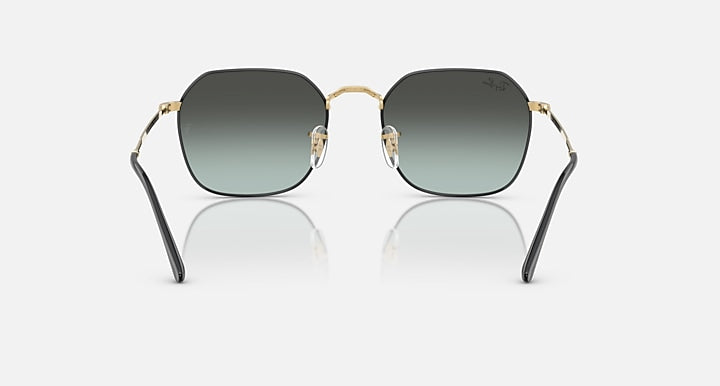 Ray-Ban JIM Black On Arista; Arista with Blue Vintage Gradient Black Gradient lenses - Back