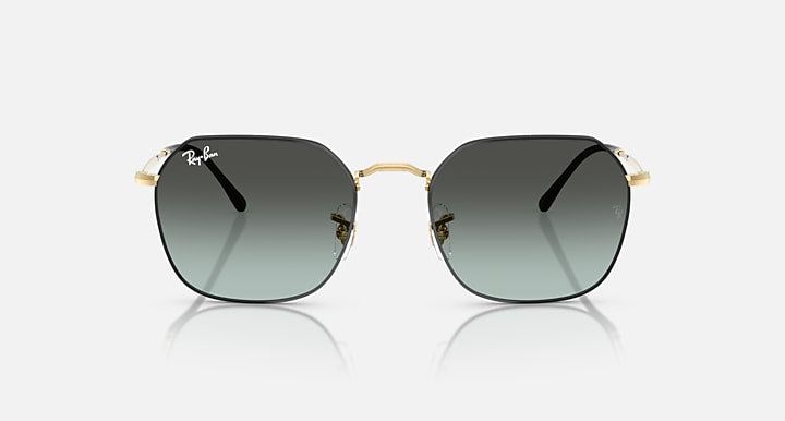 Ray-Ban JIM Black On Arista; Arista with Blue Vintage Gradient Black Gradient lenses - Front