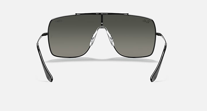 Ray-Ban WINGS II Black with Grey Gradient Gradient lenses - Back