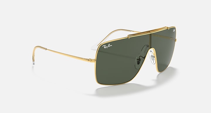 Ray-Ban WINGS II Arista Gold with Dark Green Solid Color lenses - Alternative