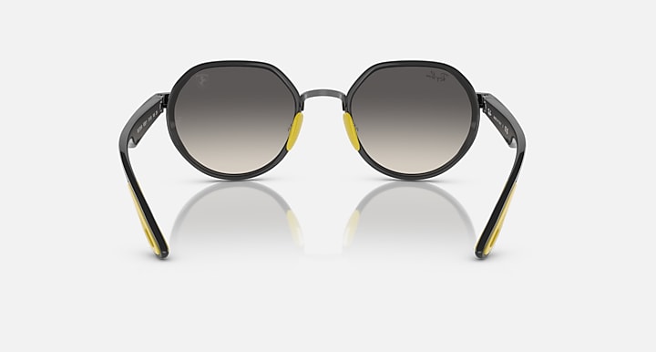 Ray-Ban RB3703M SCUDERIA FERRARI COLLECTION Gunmetal; Grey with Grey Gradient Gradient lenses - Back