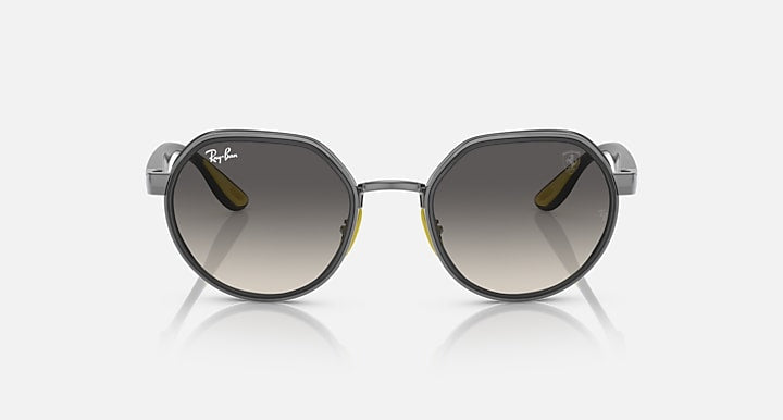 Ray-Ban RB3703M SCUDERIA FERRARI COLLECTION Gunmetal; Grey with Grey Gradient Gradient lenses - Front