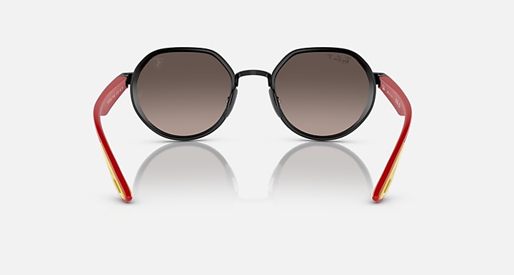 Ray-Ban FERRARI 499P – HYPERCAR Matte Black; Matte Red with Grey Mirror Polarized+ Polarized+ lenses - Back