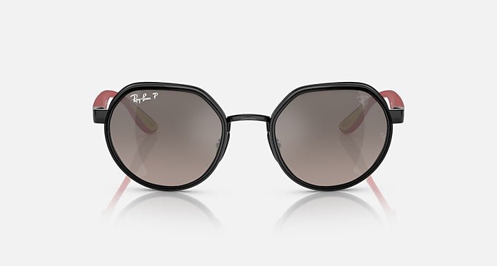 Ray-Ban FERRARI 499P – HYPERCAR Matte Black; Matte Red with Grey Mirror Polarized+ Polarized+ lenses - Front
