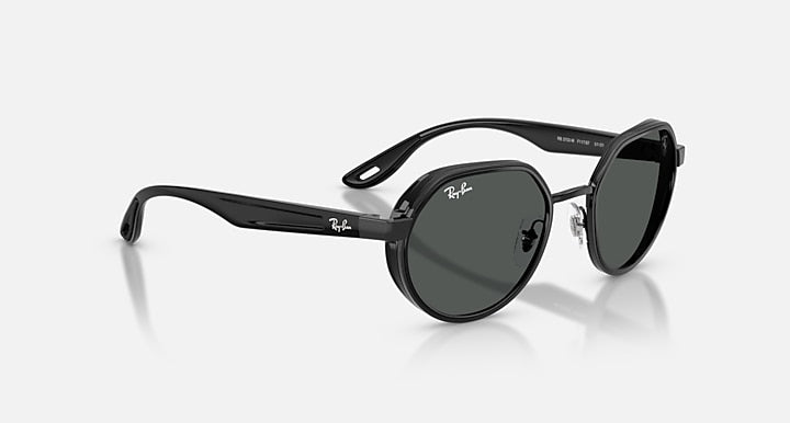 Ray-Ban RB3703M SCUDERIA FERRARI COLLECTION Black with Dark Grey Solid Color lenses - Alternative