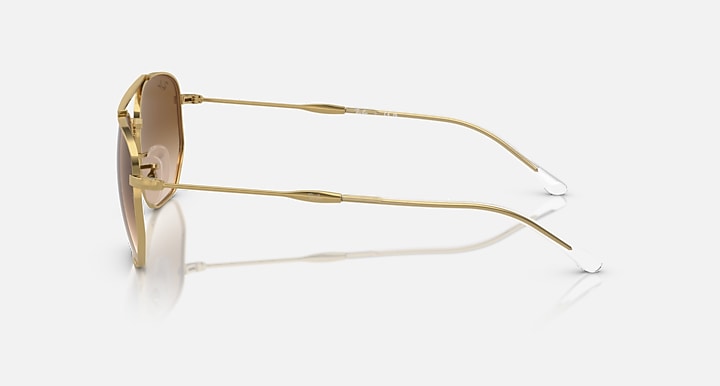 Ray-Ban RB3707 Arista Gold with Brown Gradient lenses - Lateral