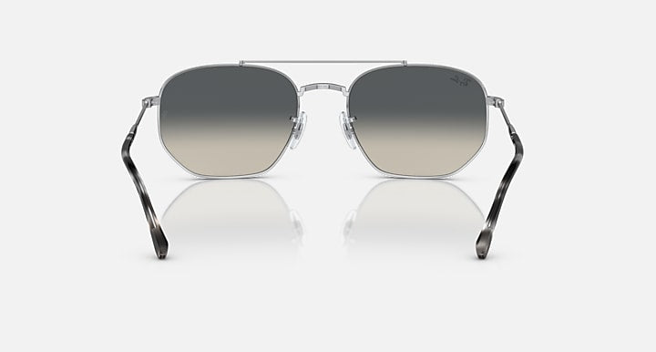 Ray-Ban RB3707 Silver with Grey Gradient lenses - Back