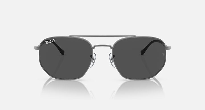 Ray-Ban RB3707 POLARIZED+ LENSES Gunmetal with Grey Polarized+ Polarized+ lenses - Front
