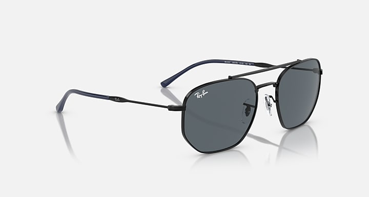 Ray-Ban RB3707 Black with Blue Solid Color lenses - Alternative