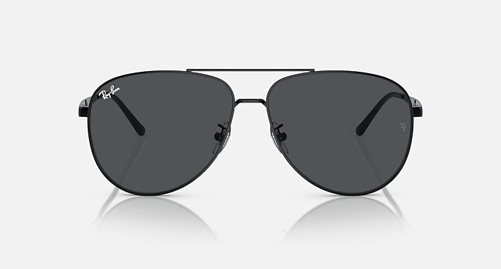 Ray-Ban RB3712D Black with Dark Grey Solid Color lenses - Front