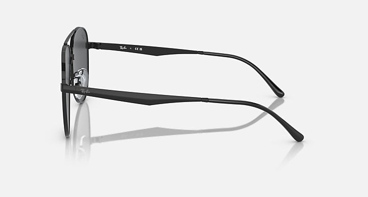 Ray-Ban RB3712D Black with Dark Grey Solid Color lenses - Lateral