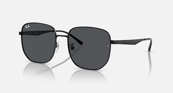 Ray-Ban RB3713D Black with Dark Grey Solid Color lenses - Quarter