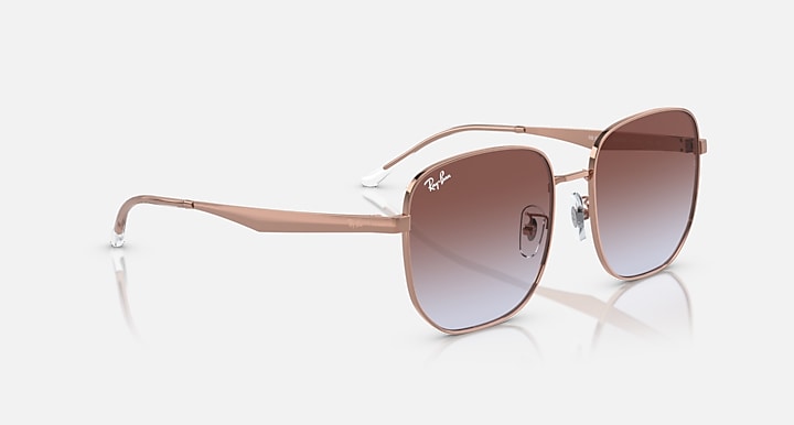 Ray-Ban RB3713D Rose Gold with Violet Gradient lenses - Alternative