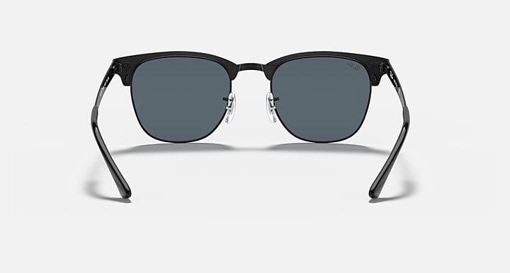 Ray-Ban CLUBMASTER METAL Black with Blue Solid Color lenses - Back