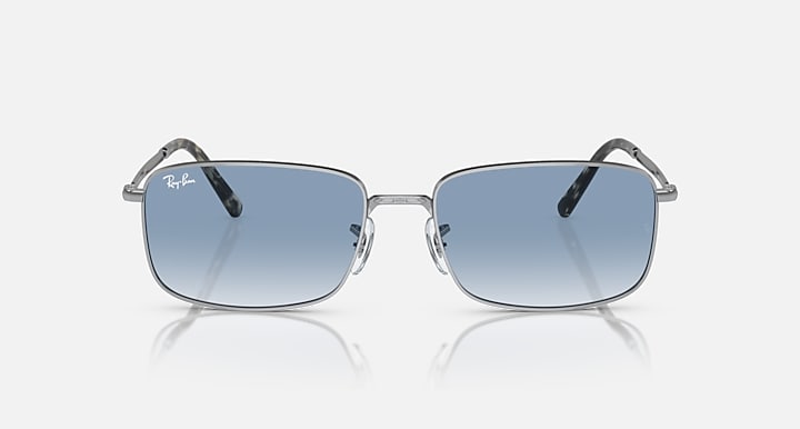 Ray-Ban RB3717 Silver with Blue Gradient lenses - Front