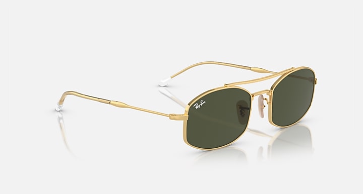 Ray-Ban RB3719 Arista Gold with G-15 Green Solid Color lenses - Alternative