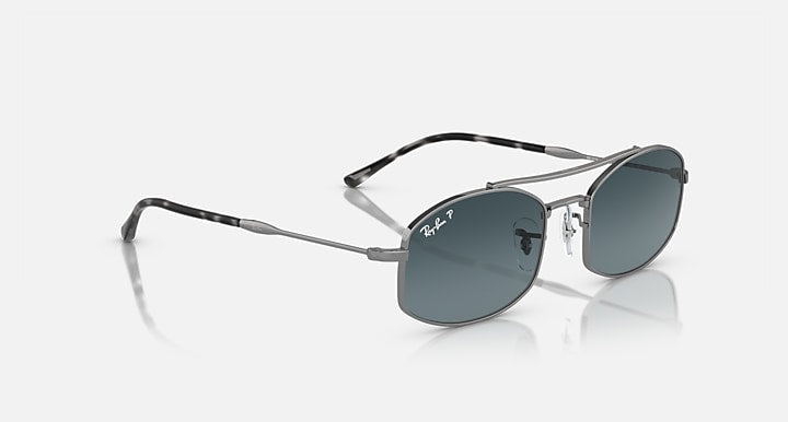 Ray-Ban RB3719 Gunmetal with Dark Blue Polarized Gradient lenses - Alternative