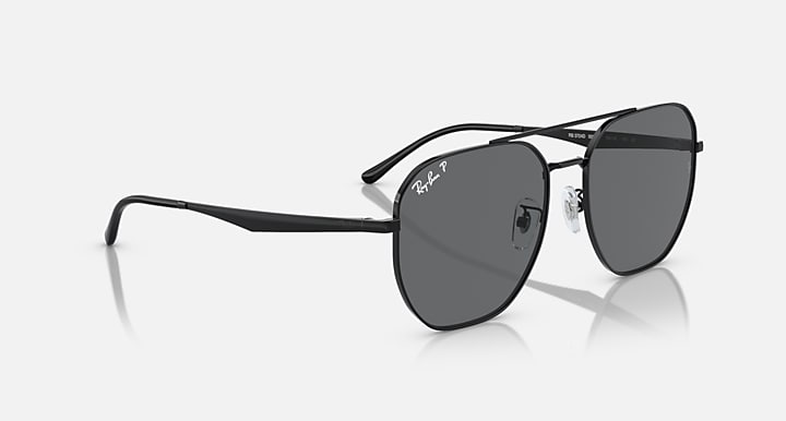 Ray-Ban RB3724D Black with Dark Grey Polarized Solid Color lenses - Alternative