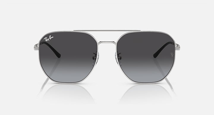 Ray-Ban RB3724D Silver with Grey Gradient lenses - Front