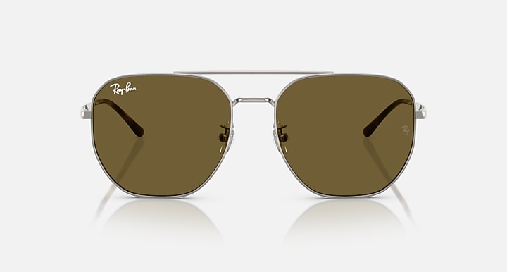 Ray-Ban RB3724D Gunmetal with Dark Brown Solid Color lenses - Front