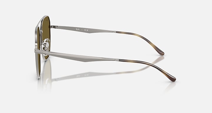 Ray-Ban RB3724D Gunmetal with Dark Brown Solid Color lenses - Lateral