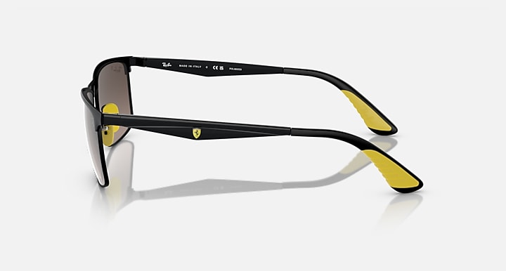 Ray-Ban RB3726M SCUDERIA FERRARI COLLECTION POLARIZED+ LENSES Black On Black; Black with Grey Polarized+ Polarized+ lenses - Lateral