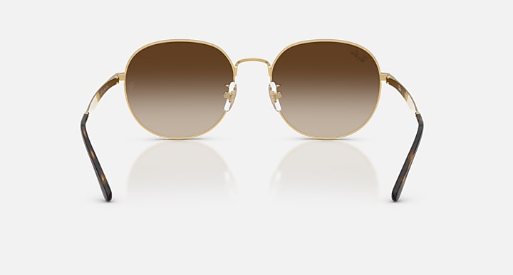 Ray-Ban RB3727D Arista Gold with Brown Gradient Gradient lenses - Back