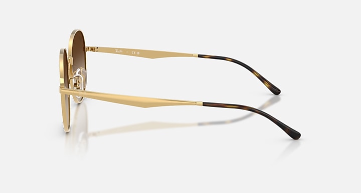 Ray-Ban RB3727D Arista Gold with Brown Gradient Gradient lenses - Lateral