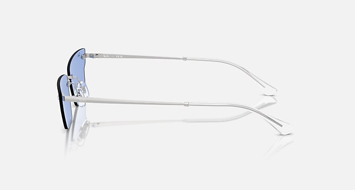 Ray-Ban ANH BIO-BASED LIMITED Silver with Blue Solid Color lenses - Lateral