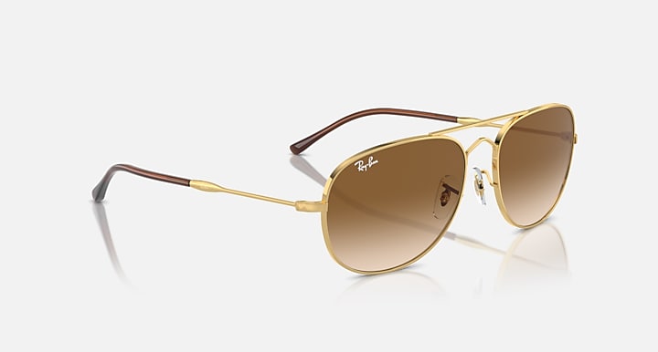Ray-Ban BAIN BRIDGE Arista Gold with Clear & Brown Gradient lenses - Alternative