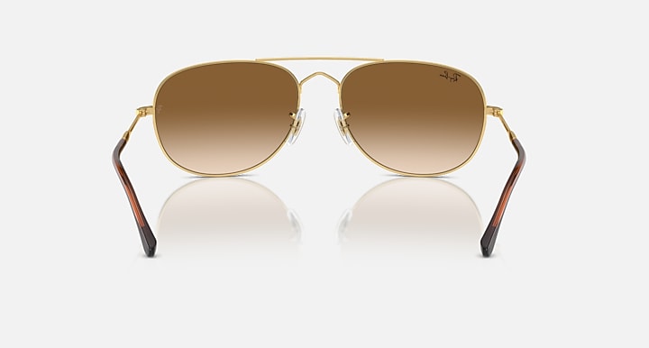 Ray-Ban BAIN BRIDGE Arista Gold with Clear & Brown Gradient lenses - Back