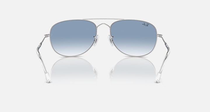 Ray-Ban BAIN BRIDGE Silver with Clear & Blue Gradient lenses - Back