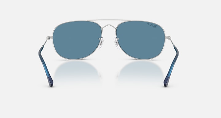 Ray-Ban BAIN BRIDGE POLARIZED+ LENSES Silver with Polarized+ Blue Polarized+ lenses - Back