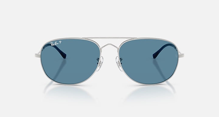 Ray-Ban BAIN BRIDGE POLARIZED+ LENSES Silver with Polarized+ Blue Polarized+ lenses - Front