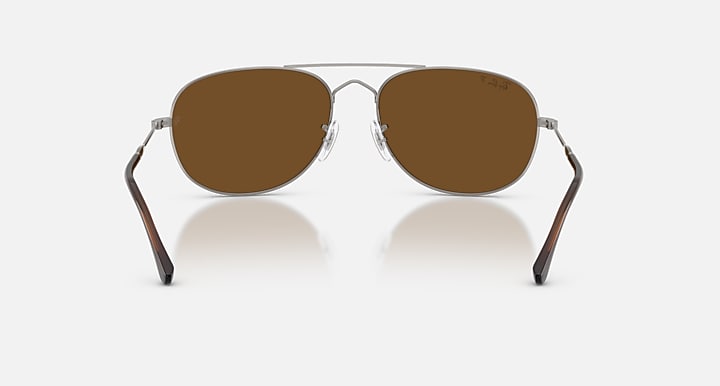 Ray-Ban BAIN BRIDGE Gunmetal with Polarized Brown Solid Color lenses - Back